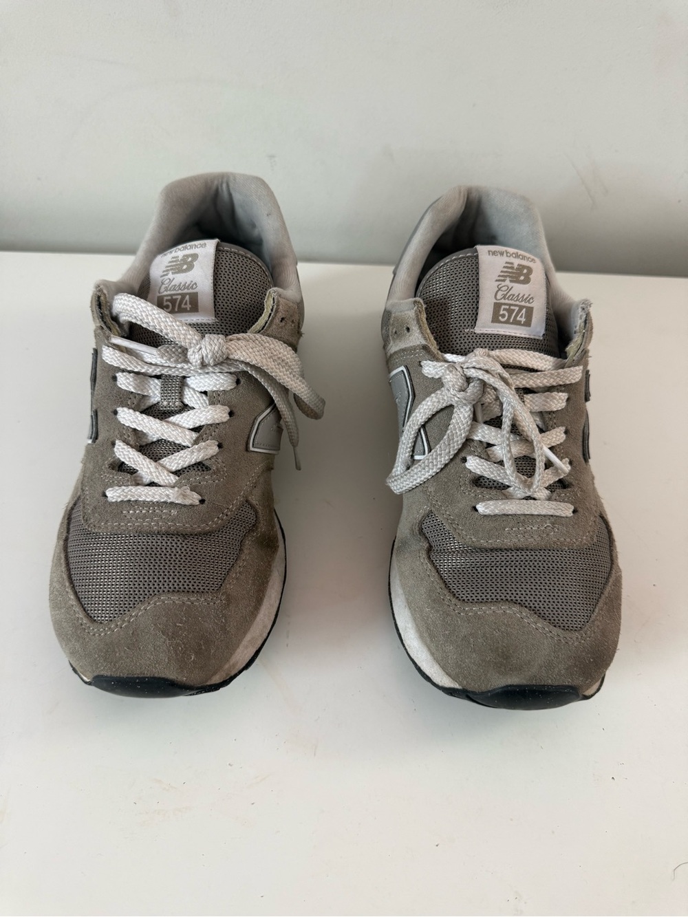 New Balance 574 Classic Men's Gray Suede & Mesh Sneakers